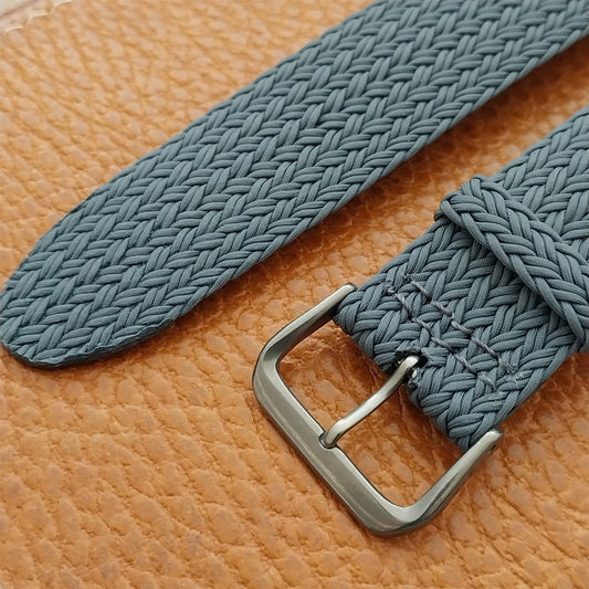 20mm Gray Eulit Palma Pacific Perlon Field Watch Strap & Titanium Buckle