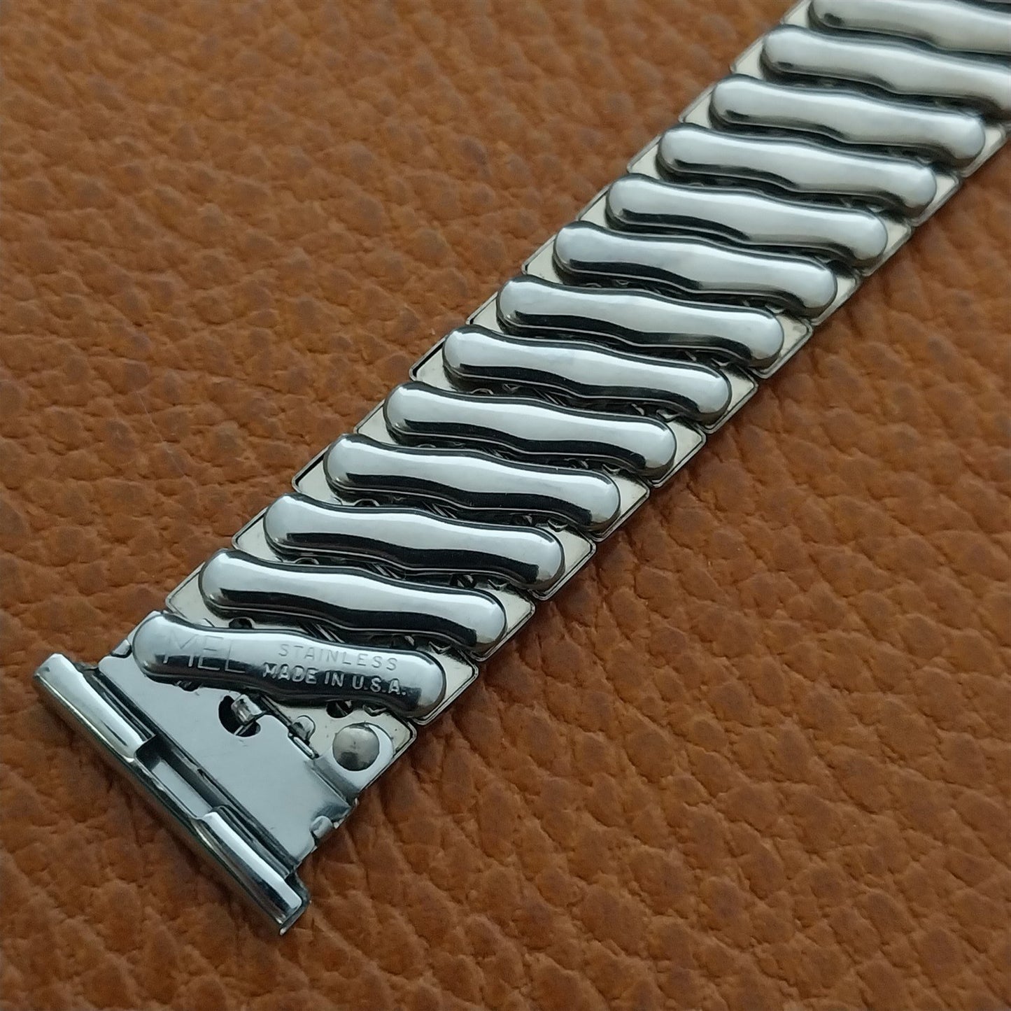 Mel Foster Stainless Steel Expansion Short 1950s Vintage Watch Band