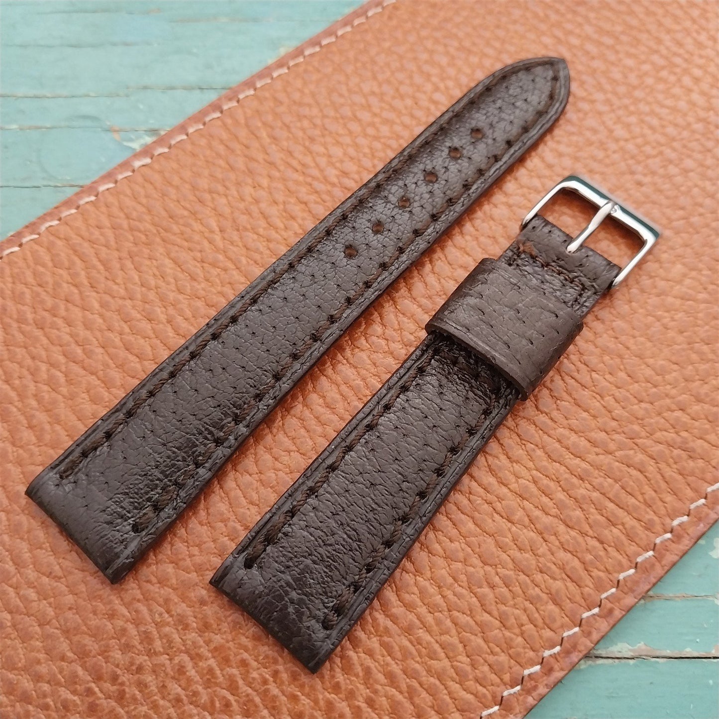 19mm Kalbe Pigskin Single-Keeper Classic Unused Vintage Watch Strap