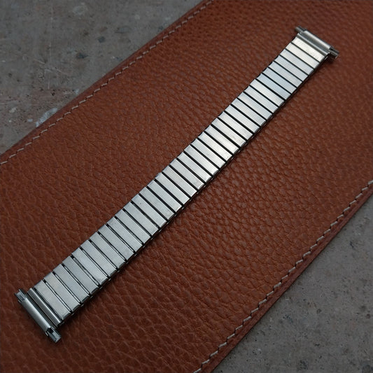 17mm 18mm 19mm Kreisler Flexon Stainless Steel Unused 1980s Watch Band