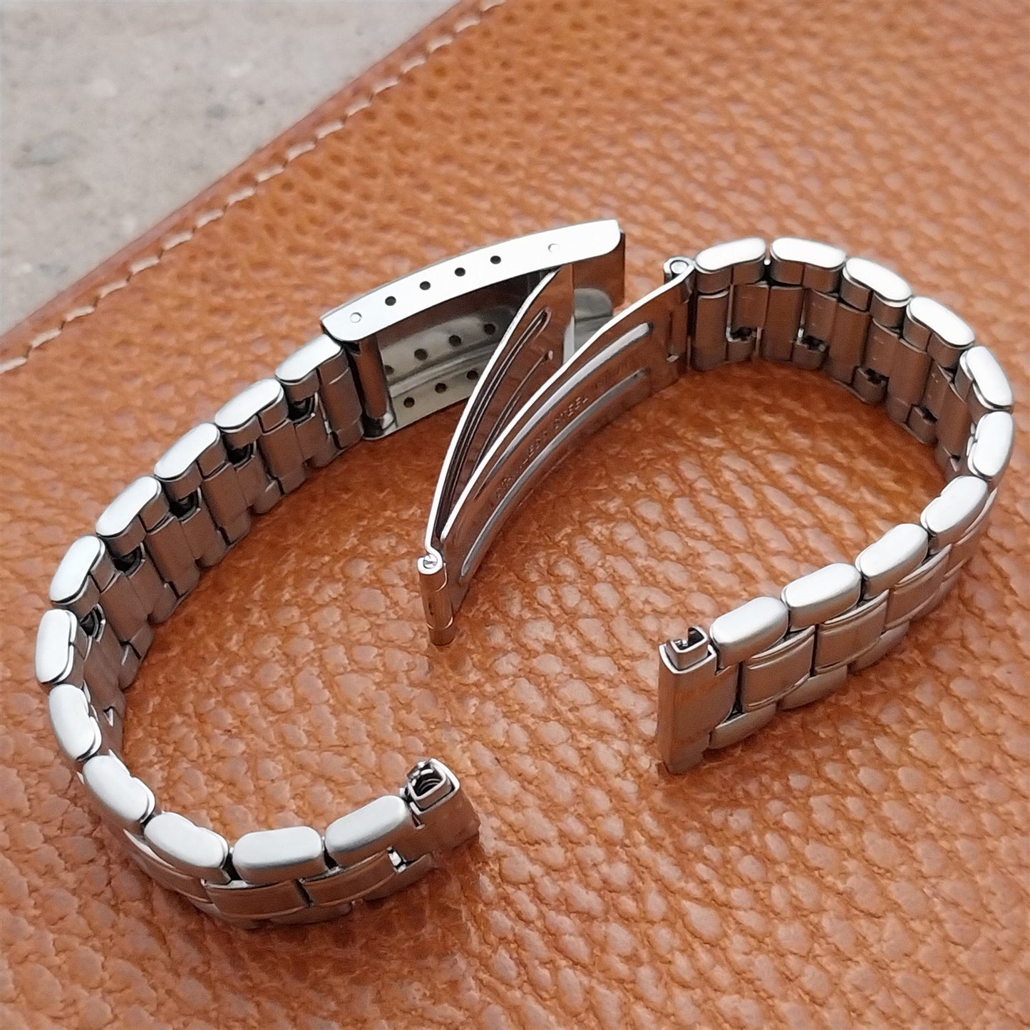 12mm 14mm 16mm Ladies Speidel Hirsch Stainless Steel Vintage Watch Band