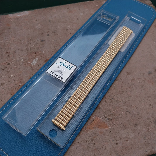 Vintage 11mm-14mm Ladies Speidel Gold Tone Unused Watch Band