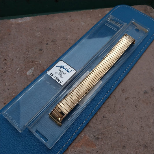 Vintage 14mm 15mm 16mm Ladies Speidel Gold Tone Unused Watch Band