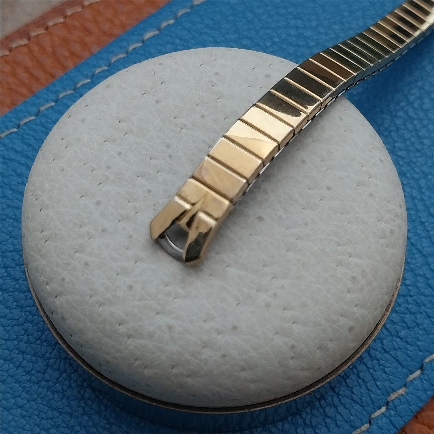 Yellow Gold-Tone Speidel Unused Vintage Cocktail Watch Band
