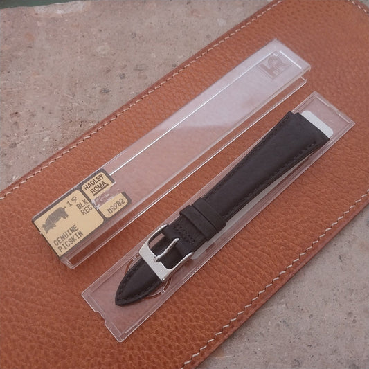 19mm Hadley Roma USA Tapered Padded Pigskin 19/14 Unused Watch Strap