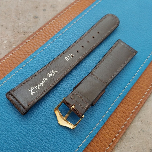 19mm JB Champion Tapered Lizard Unused nos 1960s Vintage Watch Strap
