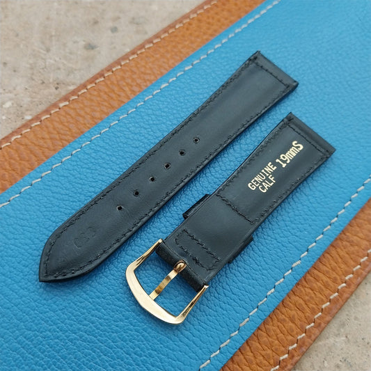 Vintage 1960s 17mm Hadley Roma Calfskin Leather Strap Watch Strap