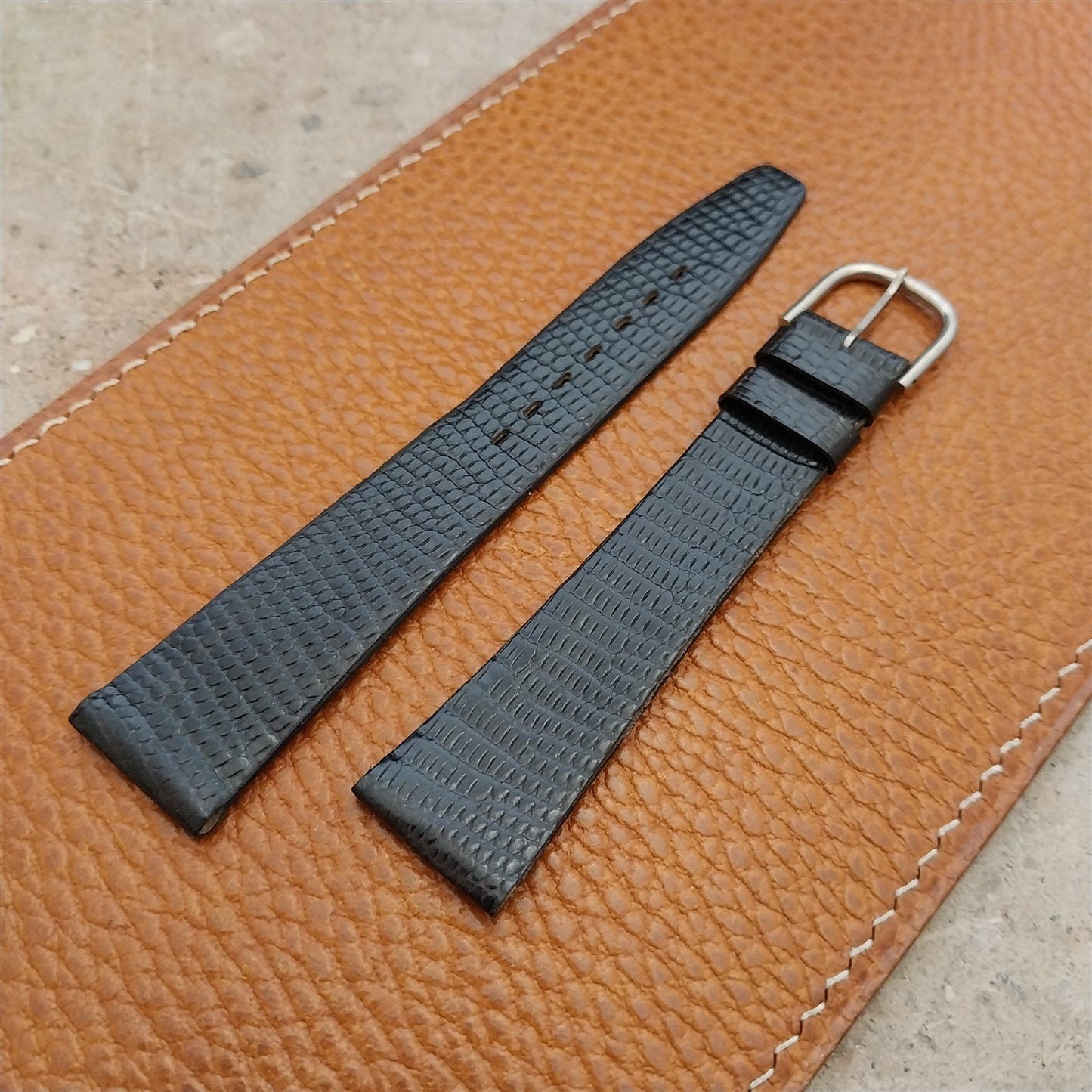 19mm Hadley Roma Brown Lizard 19/14 Unused Vintage Watch Strap