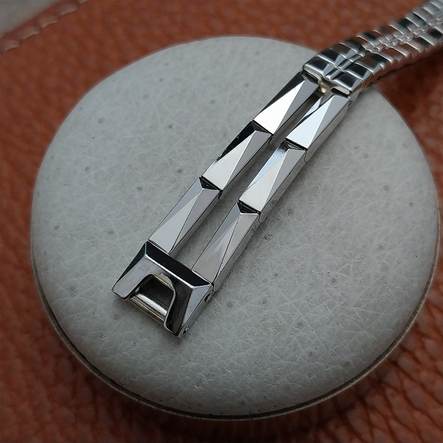 1950s 12k White Gold-Filled Gemex Tahiti Vintage Cocktail Watch Band