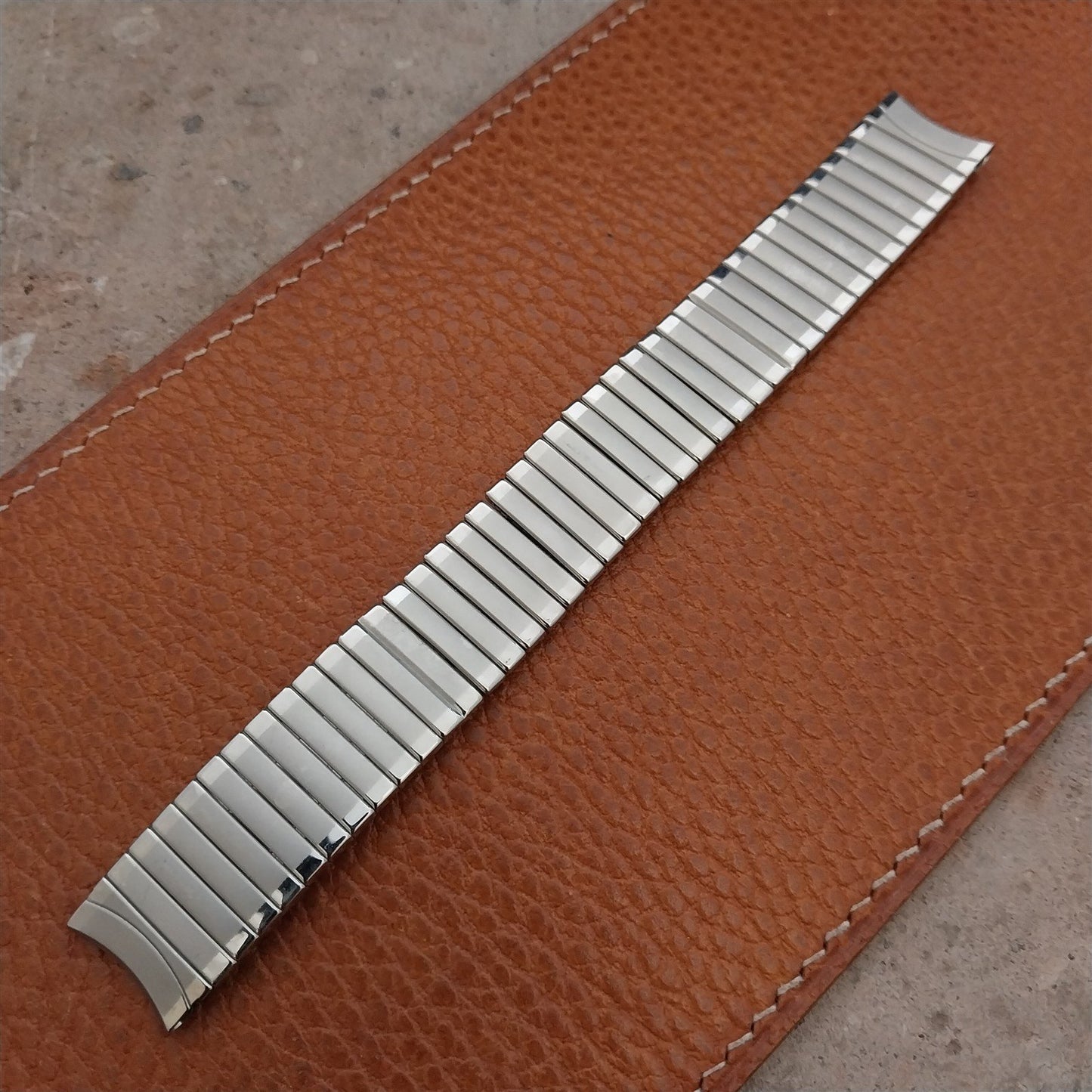 5/8" JB Champion Stainless Steel Expansion Unused 1950s Vintage Watch Band