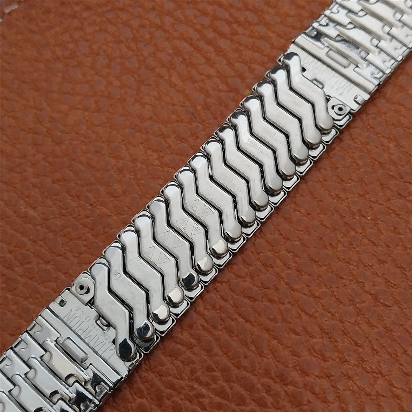 5/8" JB Champion Stainless Steel Expansion Unused 1960s Vintage Watch Band