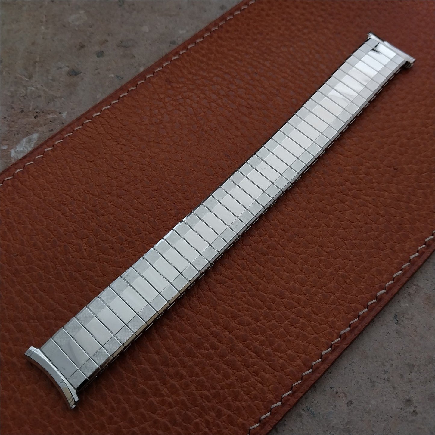 1969 White Gold Fill 19mm 18mm 16mm Speidel Sun Valley Unused Vintage Watch Band