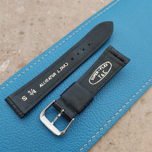 Vintage 18.5mm Town & Country Short Tapered Lizard 1970s Watch Strap