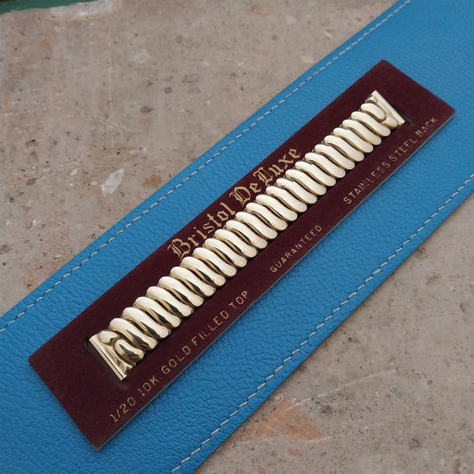 Vintage 5/8" Bristol Short Gold-Filled Classic Stretch Unused 1940s Watch Band