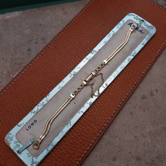 Vintage Kreisler Long Gold-Fill Unused Classic 1950s Ladies Cocktail Watch Band
