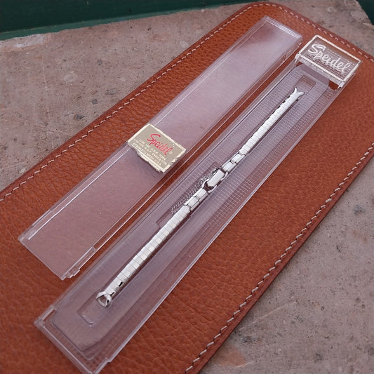 1960s Ladies White RGP Speidel Domino Vintage Cocktail Watch Band