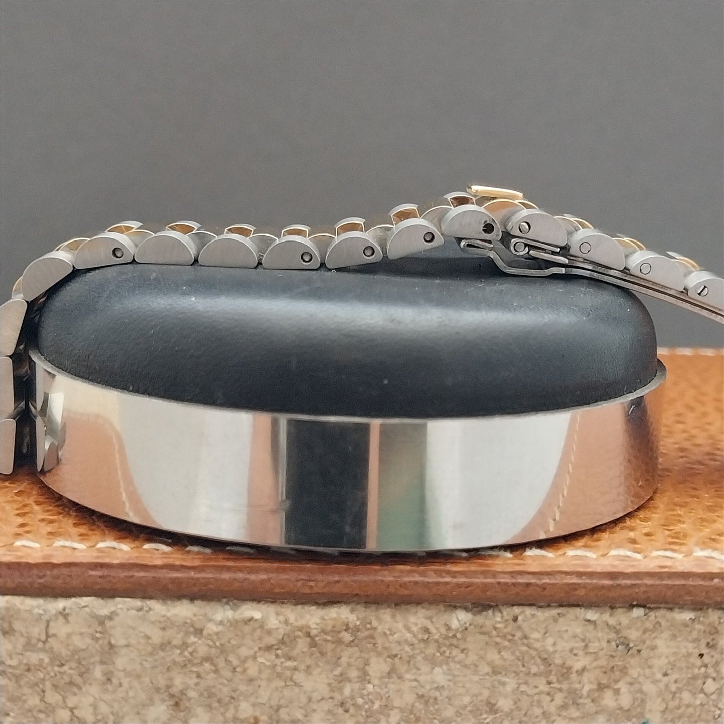 20mm Stainless & Gold-Tone President Link Hadley Roma Unused Watch Band