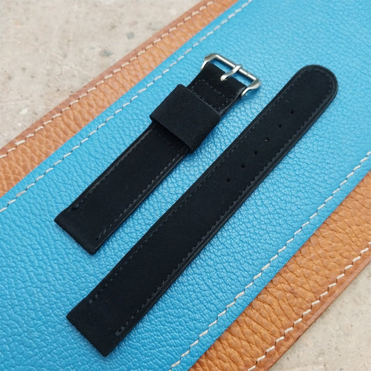 Vintage 5/8" Gemex Unpadded Suede Unused Classic 1950s Watch Strap