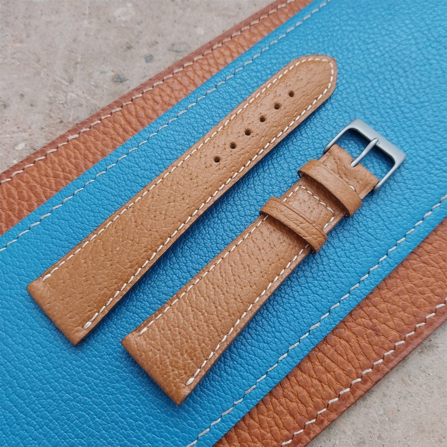20mm Fleurus France Pigskin Slim Tapered 20/16 Watch Strap