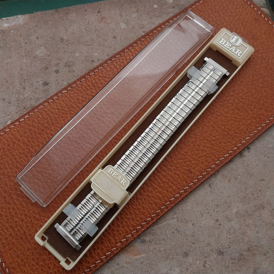16mm 18mm 20mm BearFlex Stainless Steel Stretch Unused 1970s Vintage Watch Band