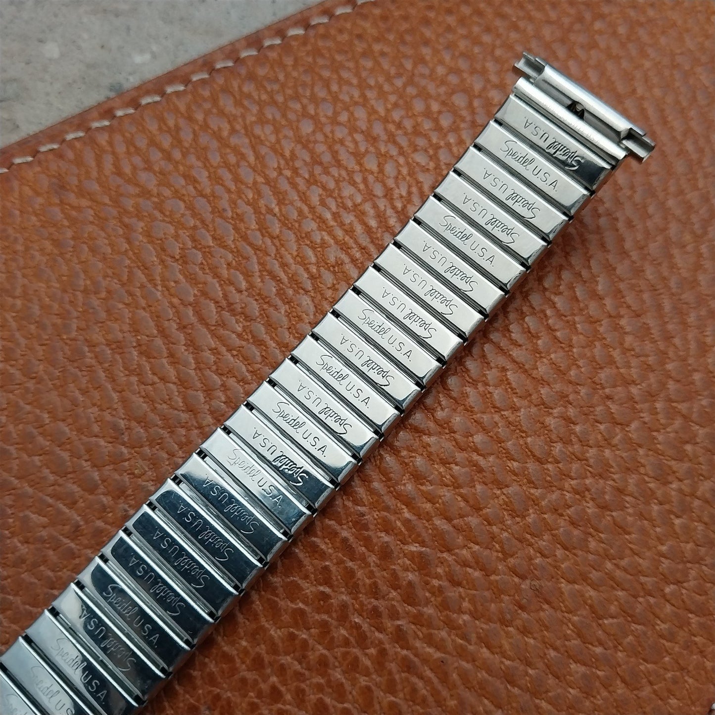 Dexter Morgan Speidel Aquarius Stainless Steel 1970s nos Vintage Watch Band