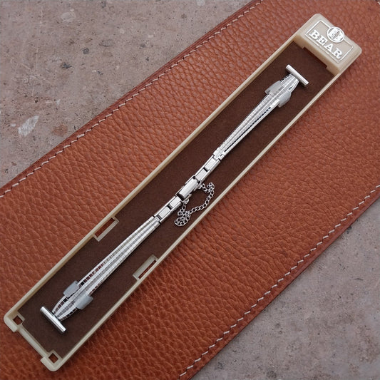 Vintage Ladies White Gold RGP Bear 1/2" Vintage Cocktail Watch Band