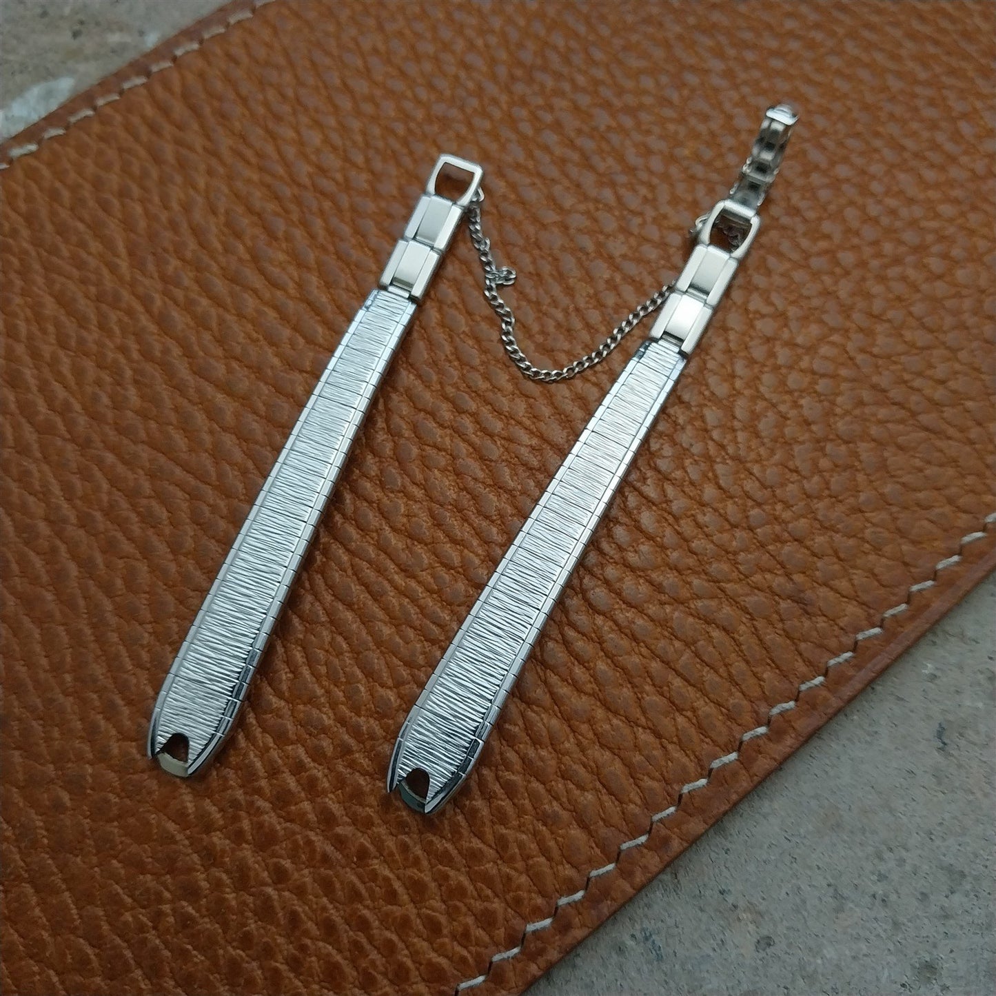 Bulova Rhodium Plate Stainless Ladies NOS Vintage Cocktail Watch Band