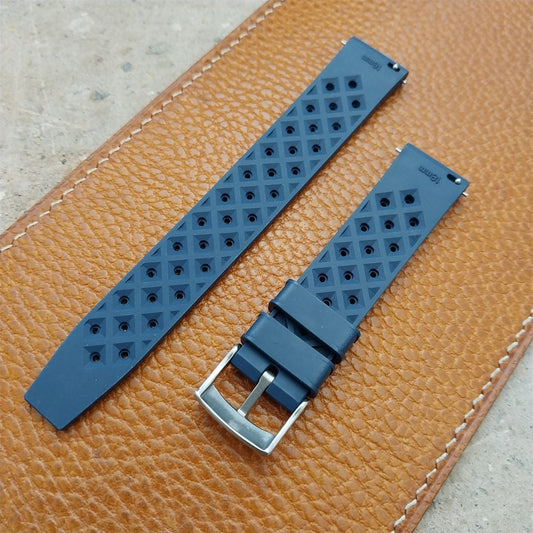18mm FKM Tropical Blue Tapered Divers Watch Strap