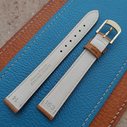 14mm Fleurus France Pigskin Slim Tapered 14/12 Ladies Watch Strap