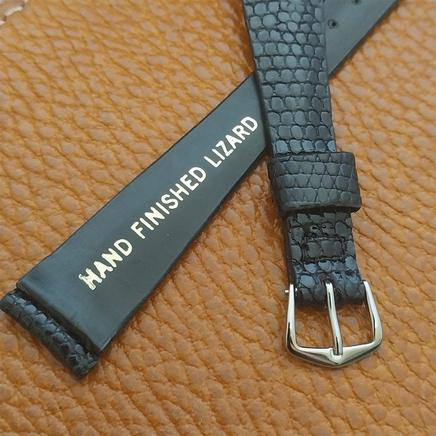 Womens Long JB Champion Java Lizard 14mm nos 1970s Vintage Watch Strap