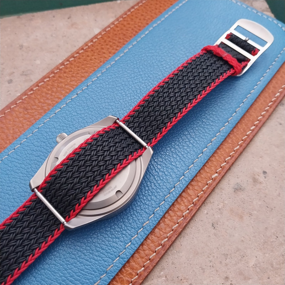 20mm Eulit Atlantic Braided Perlon Single Pass Field Watch Strap
