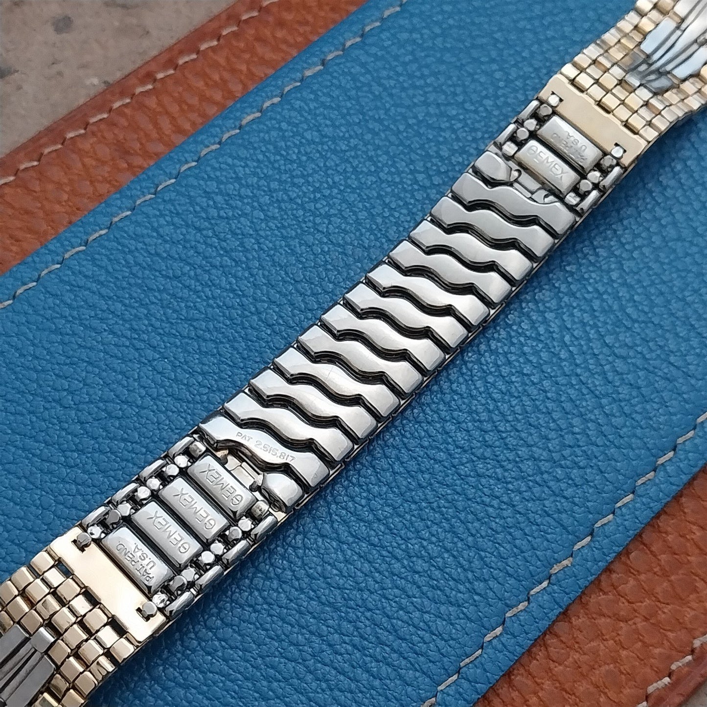 Gemex MCM Gold Filled & Stainless Steel Unused Vintage Watch Band