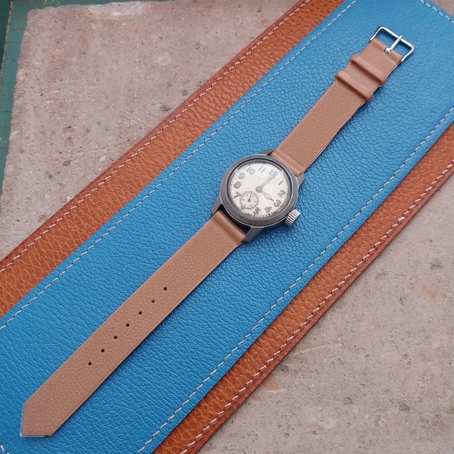 5/8" 1940s Du Pont Nylon Elgin Military Field Watch Strap