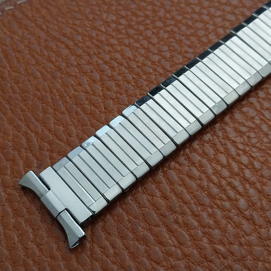 Vintage 18mm 19mm 20mm Baldwin Stainless 1960s Expansion Watch Band