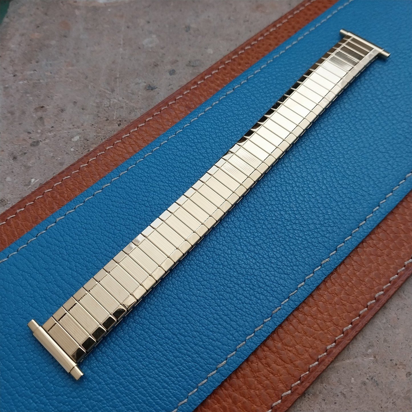 19mm 18mm 16mm Speidel Aquarius Yellow Gold Tone Unused Watch Band