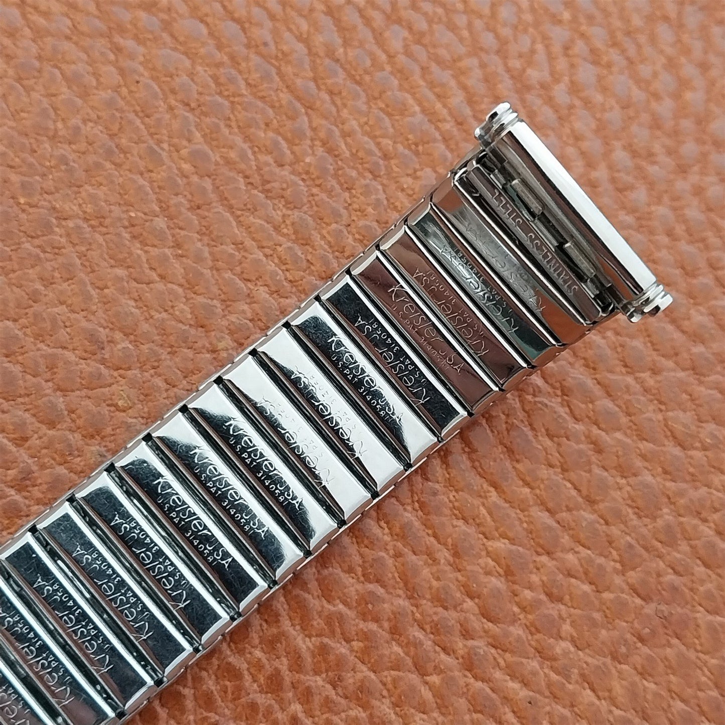 Vintage Kreisler 19mm 18mm 17mm Stainless Steel NOS 1960s Watch Band