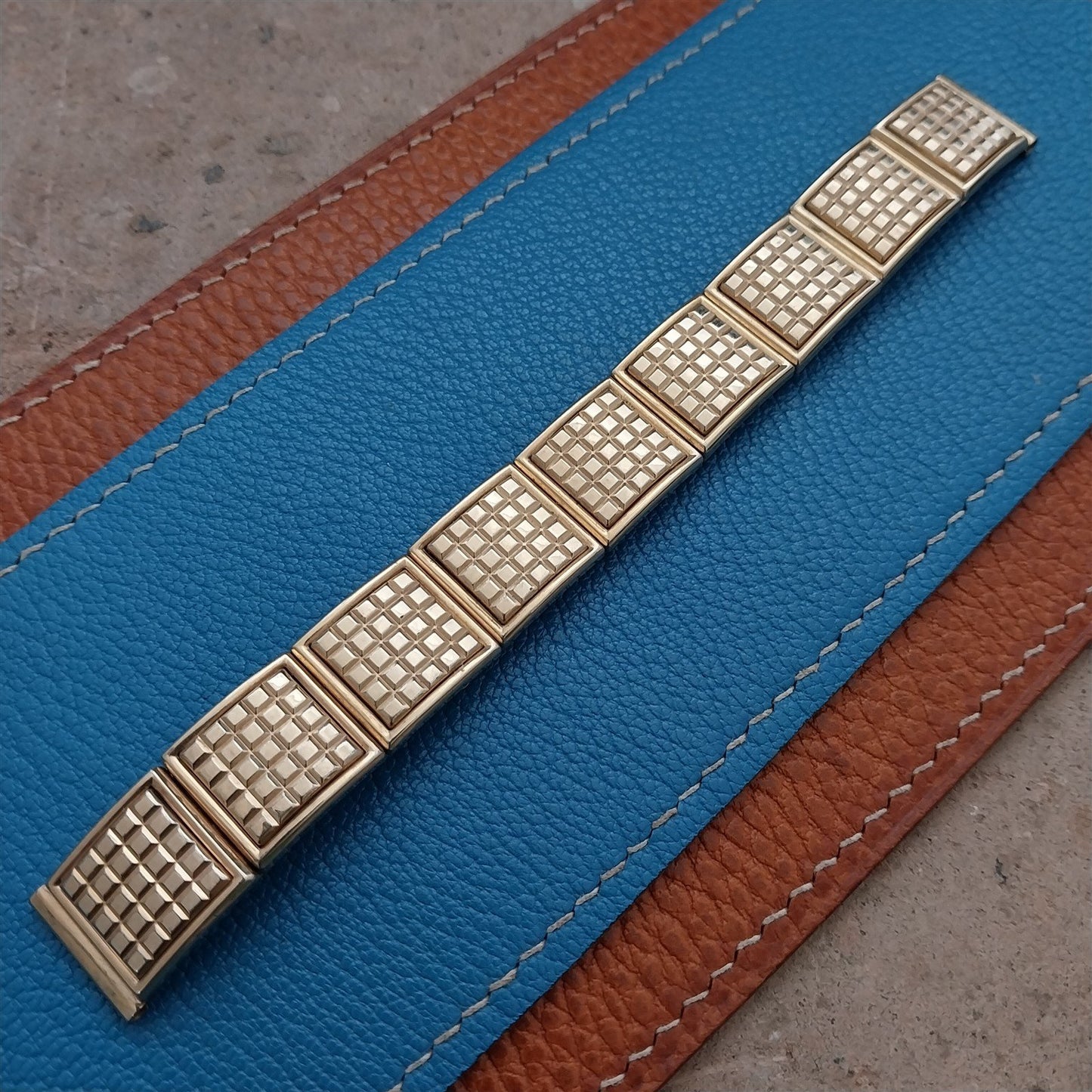 Vintage 5/8" 1950s Speidel Gold Filled Mid-Century Expansion Unused Watch Band