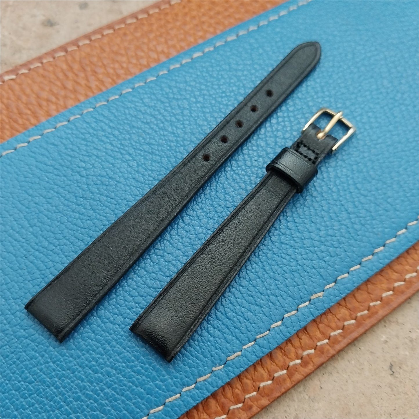 11mm Ladies NOS Kalbe Vintage Leather Watch Strap