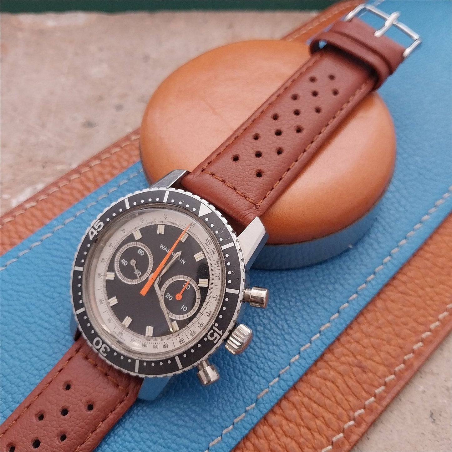 20mm Speidel Driving Perforated Honey Brown Leather Watch Strap