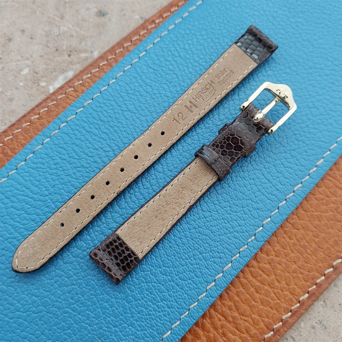 12mm Hirsch Lizard Womens Watch Strap