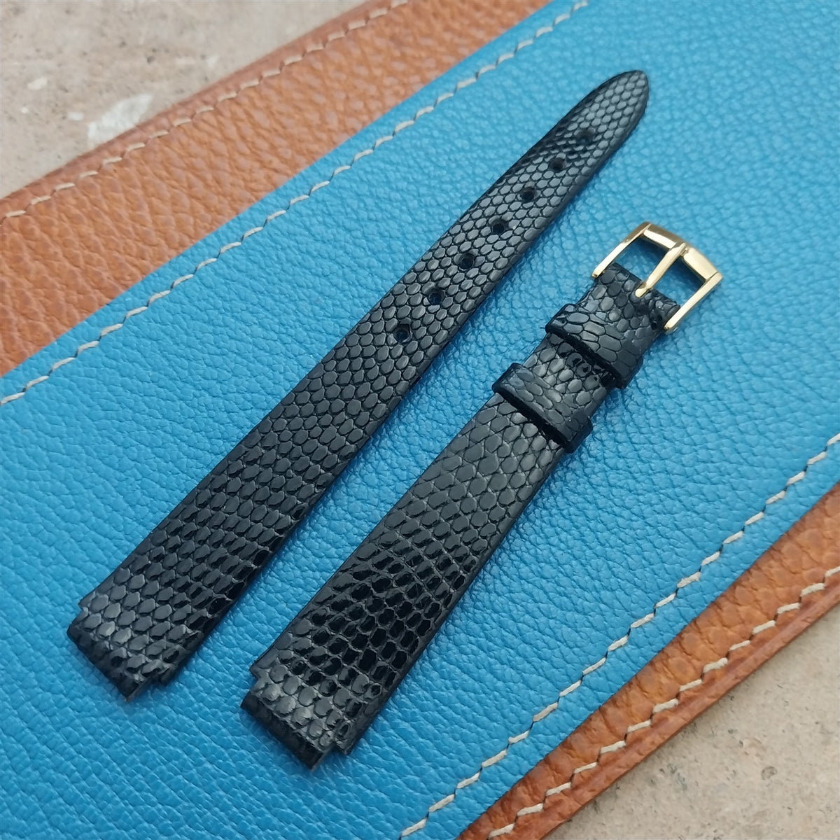 Mark Cross Ladies 10mm Flared to 14mm Lizard Watch Strap