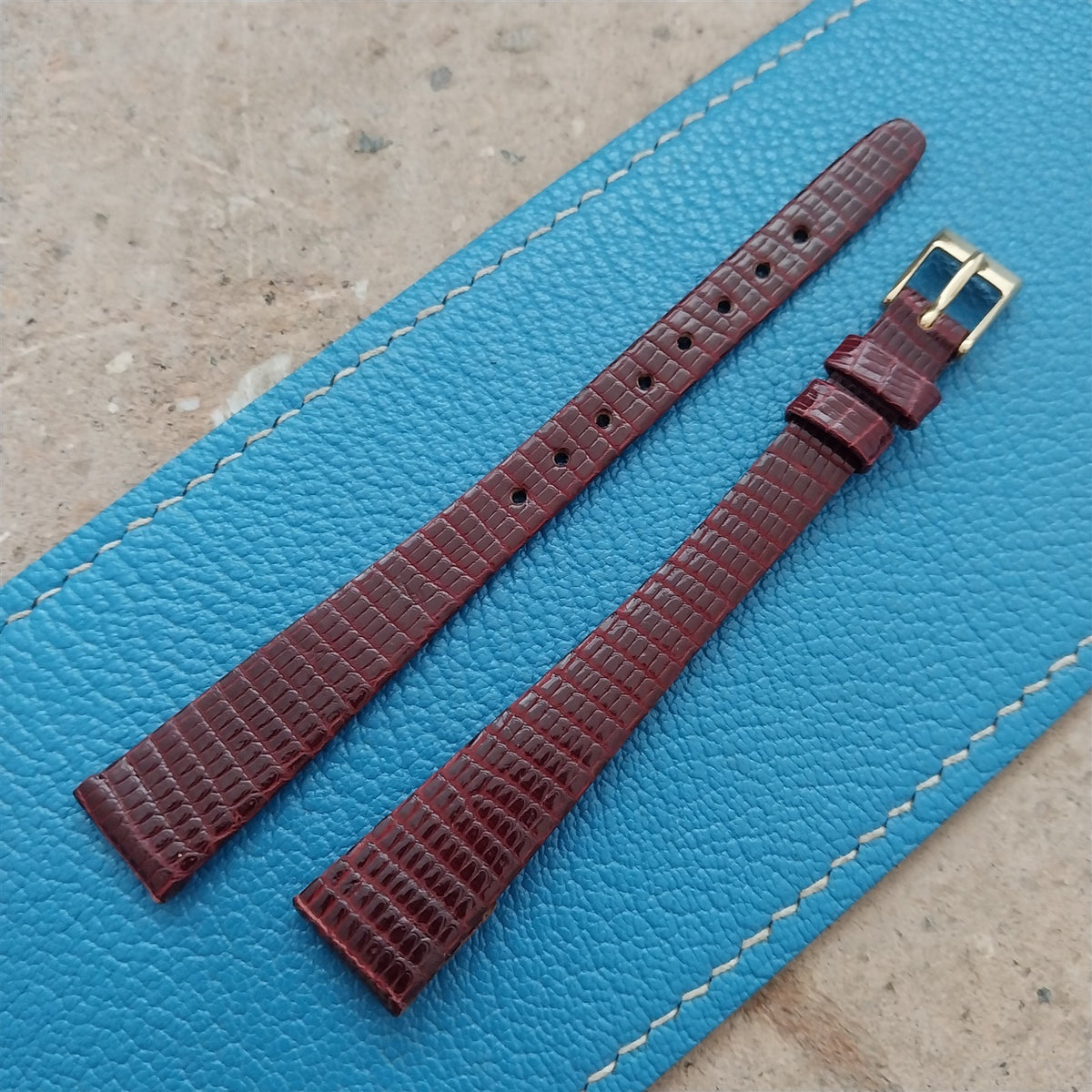 13mm Ladies Hirsch Lizard Long Watch Strap