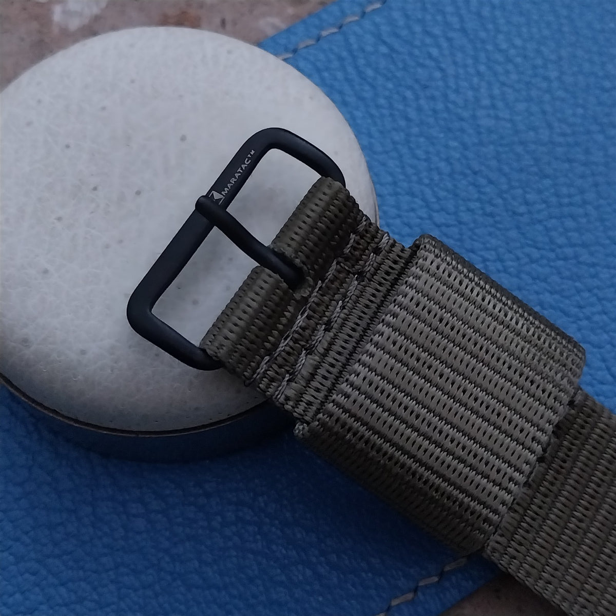 22mm Maratac Mil Series OD Green Nylon Single-Pass Watch Strap