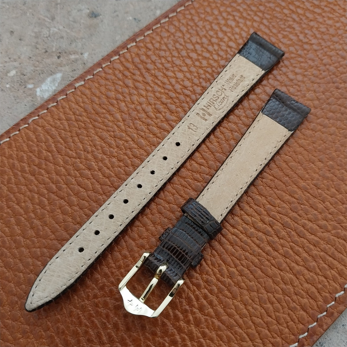 13mm Ladies Hirsch Lizard Watch Strap