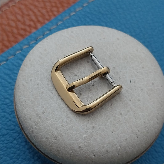 14mm Gold-Tone Stainless Steel Buckle for Vintage Watch Strap