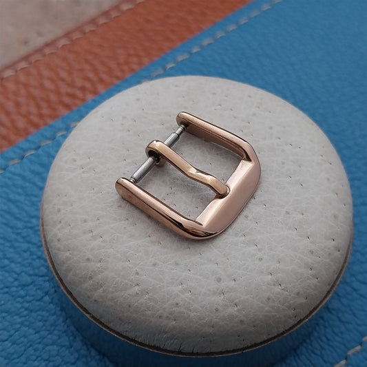14mm Rose Gold-Tone Stainless Steel Buckle for Vintage Watch Strap
