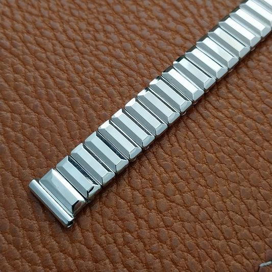 Vintage 1960s Kreisler White Gold Fill Ladies Cocktail Watch Band