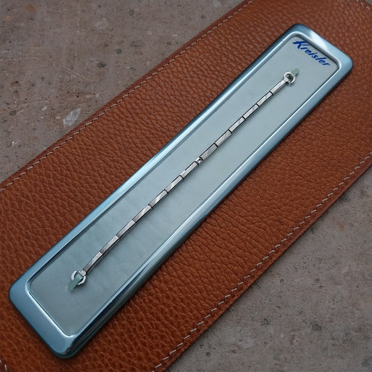 Vintage 1960s Kreisler White Gold-Filled Ladies Cocktail Watch Band