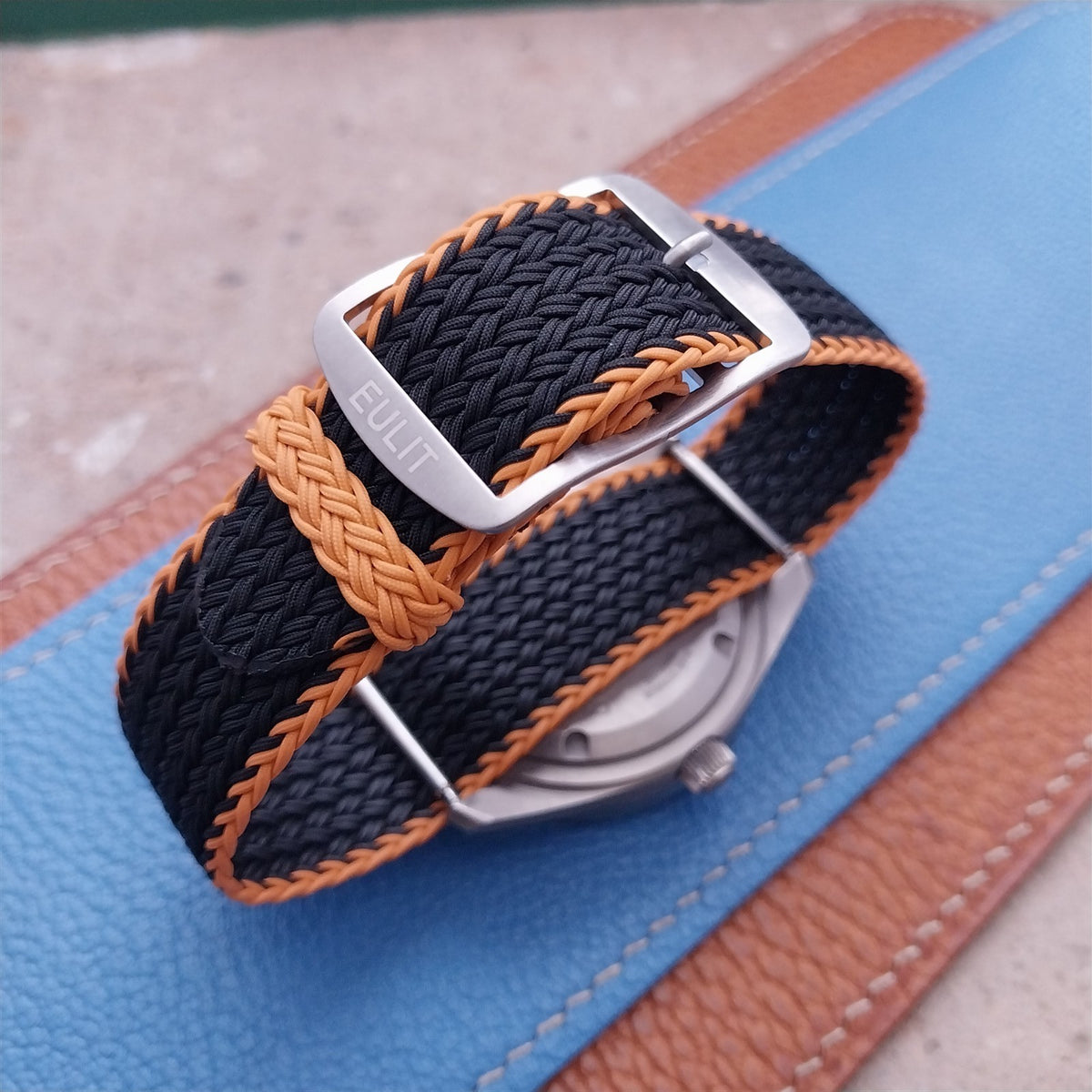 20mm Eulit Atlantic Braided Perlon Single Pass Field Watch Strap