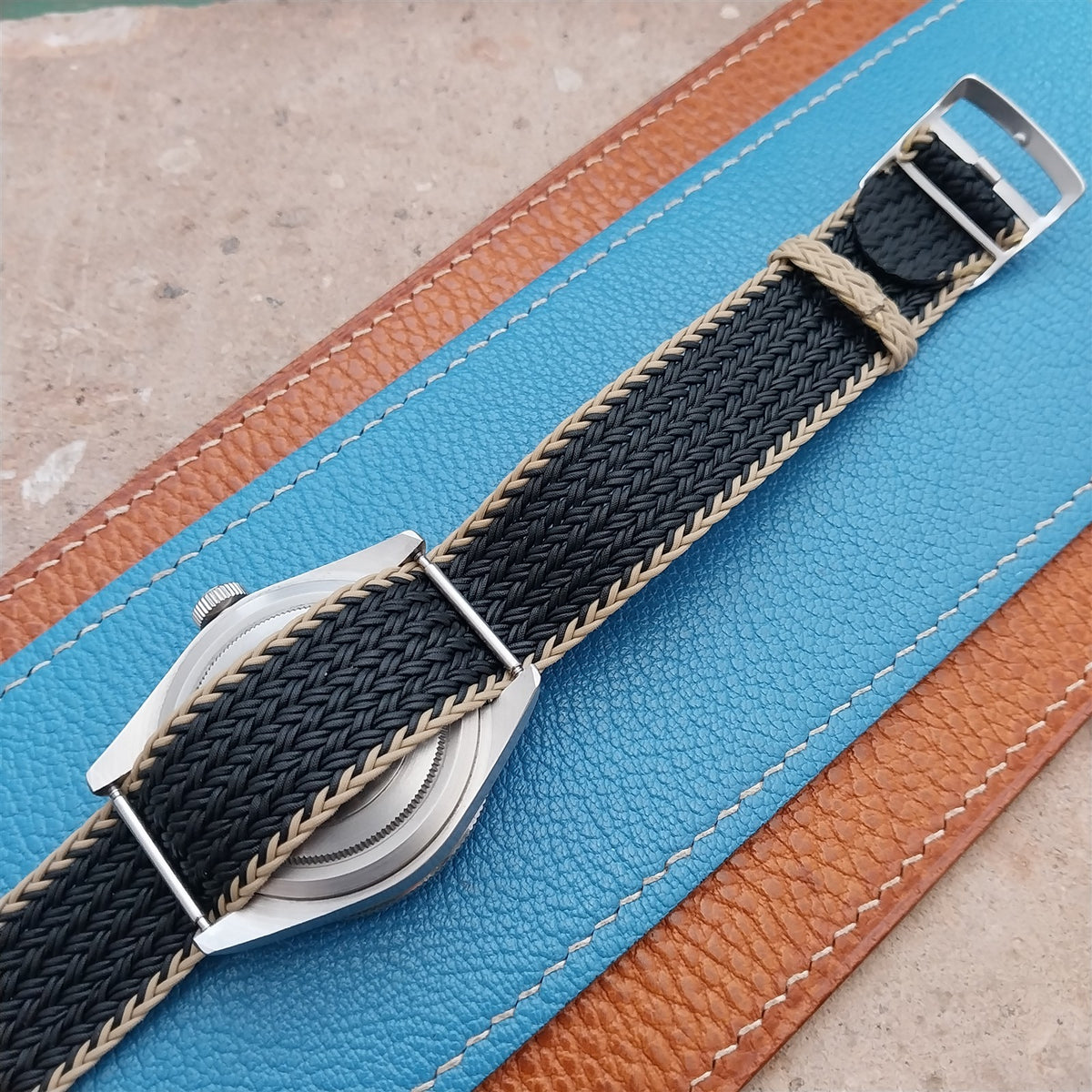 20mm Eulit Atlantic Braided Perlon Single Pass Field Watch Strap